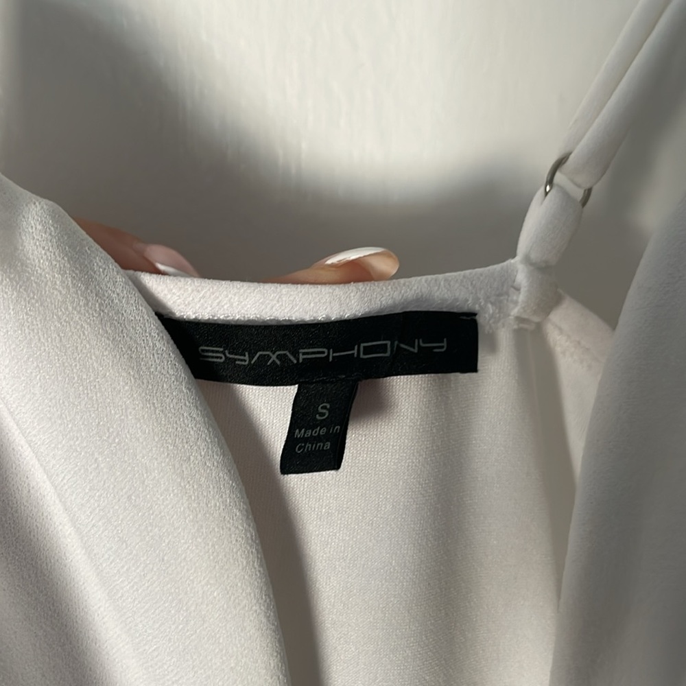 SAYLOR RUFFLE MAXI DRESS: WHITE - Picture 5 of 7